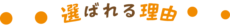 選ばれる理由